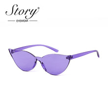 Load image into Gallery viewer, Transparent Cat Eye Sunglasses